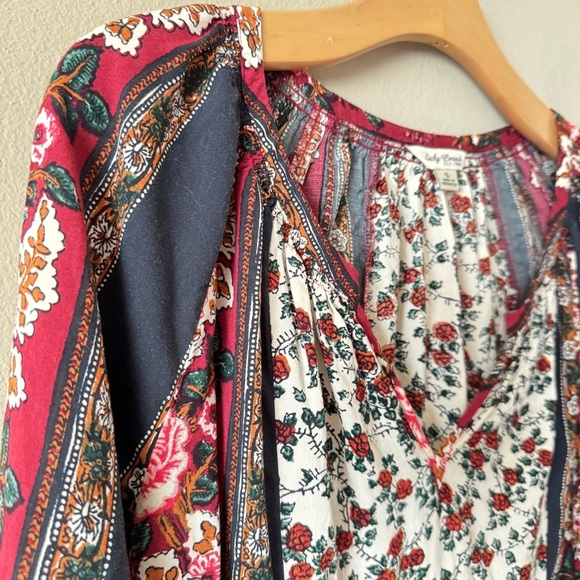 Lucky Brand Women's Boho Mix Floral Top Size S - Picture 3 of 8